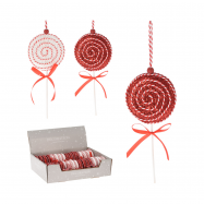 Декоративна прикраса у формі льодяника 80X10X205 мм - Фото