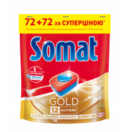 SOMAT ТАБ.Д/ПММ GOLD 72+72 ШТ - Фото