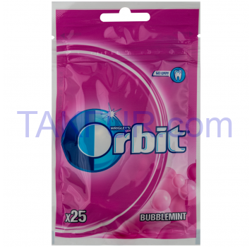 Жевательная резинка Orbit Bubblemint с фруктовым аромат 35г - Фото