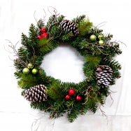 Вінок Tarrington House з декором Basic 45см - Фото