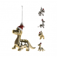 Прикраса новорічна ялинкова у формі динозавра 12X4X115 см - Фото