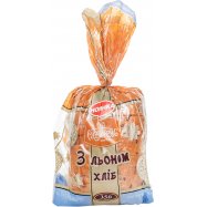 Хлеб Рум’янець Заварной со льном порезанный 350г - Фото