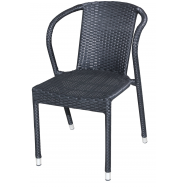 MPRO СТІЛЕЦЬ РОТАНГ ЧОРНИЙ - Фото