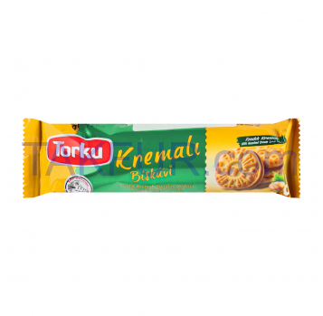 Печенье Torku Kremali с ореховым кремом 61г - Фото