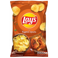 Чипсы Lays картофельные со вкусом курицы гриль 133г - Фото