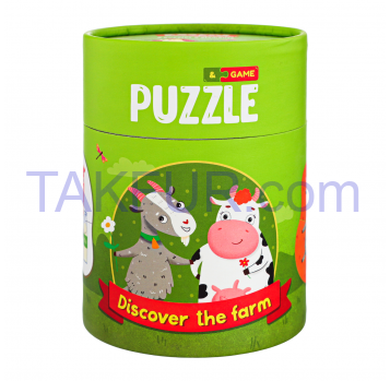 Пазл Mon Puzzle 2-3 элемента Кто живет на ферме №200107 1шт - Фото