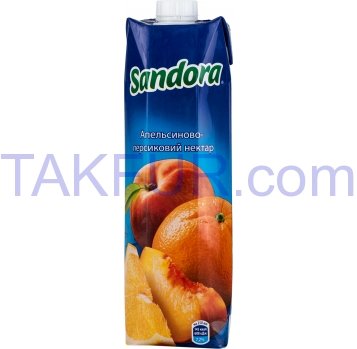 Нектар Sandora Апельсиново-персиковый 1л - Фото