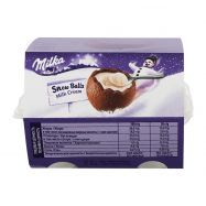 Шоколад Milka Snow Balls молочный с кремом фигурный 112г - Фото