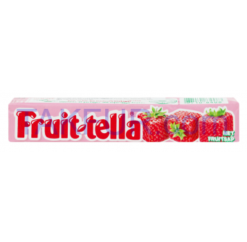 Конфеты Fruit-tella со вкусом клубники жевательные 41г - Фото
