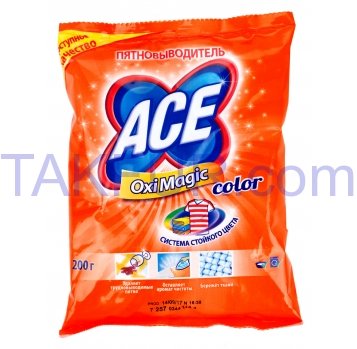 Пятновыводитель Ace порошкообразный д/цветных вещей 200г - Фото