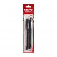 AXENT РУЧКА ГЕЛ. AUTOGRAPHE 2ШТ : ЧОРНА - Фото