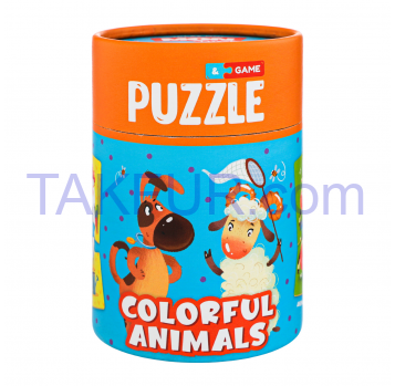 Пазл Mon Puzzle Цветные зверята №200100 для детей 1шт - Фото