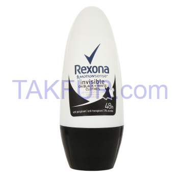 Антиперспирант Rexona Motionsense black + white шариков 50мл - Фото