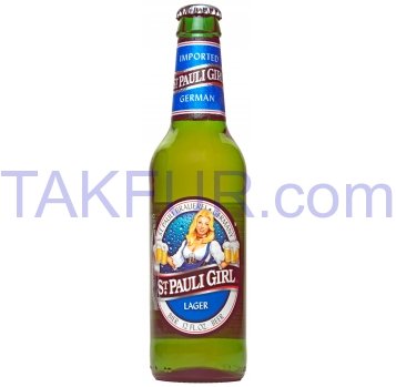 Пиво St.Pauli Girl Lager светлое фильтрованное 5% 355мл - Фото