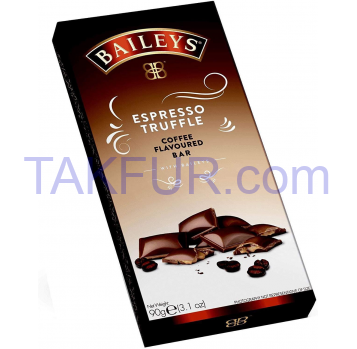 Шоколад Baileys молочный с кофейною начинкой 90г - Фото