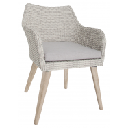 Кресло Tarrington House ротанговое серое - Фото