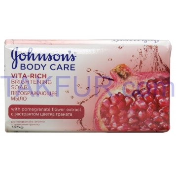 Мыло Johnson`s Body Care Vita-Rich с ароматом граната 125г - Фото