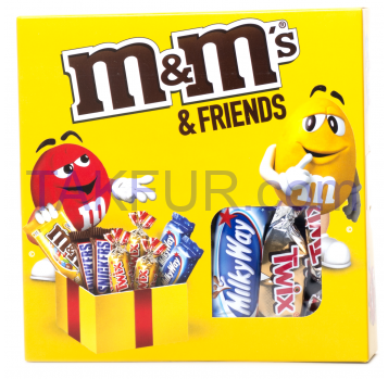 Набір M&M`s and Friends драже, батончиків та печива 201г - Фото