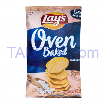 Чипсы Lay`s картофельные запеченные с солью 125г - Фото