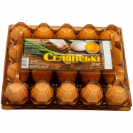 Яйца куриные Ясенсвіт Селянские столовые 1 категории 20шт - Фото