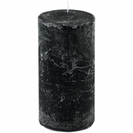 PRAGNIS СВІЧКА РУСТІК ЦИЛ. (7 Х 13 СМ) : ЧОРНИЙ - Фото