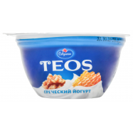 Йогурт Савушкин Teos Греческий Грецкий орех-мед 2% 140г - Фото