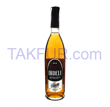 Напиток алкогольный Dideli 3 звезды крепкий 40% 0.5л - Фото