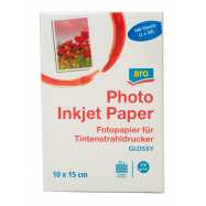 Бумага д/печати фото Aro с пов/глянцем Glossy 10х15см 100шт - Фото