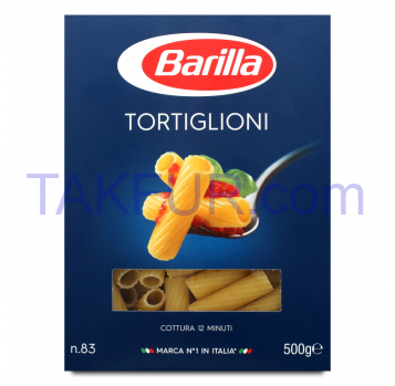 Изделия макаронные Barilla Tortiglioni №83 500г - Фото