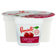 Творог Premialle Вишня зернистый 7% 150г - Фото