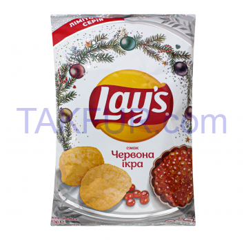 Чипсы Lay`s со вкусом красной икры 120г - Фото