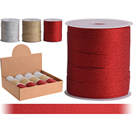 NY СТРІЧКА З/ГЛІТЕР 1CMX10M ЧЕР - Фото