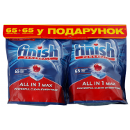 Таблетка для пмм Finish Powerball All in 1 Max 130штуп - Фото