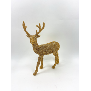 ФІГУРА ОЛЕНЬ 31 СМ ЗОЛОТИЙ - Фото