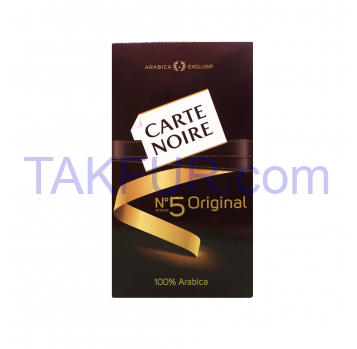 Кофе Carte Noire №5 Original натуральный жарен молотый 250г - Фото
