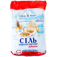 Соль Salute Di Mare морская пищев йодир натур мелкая 600г - Фото
