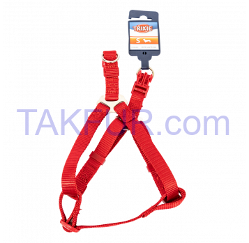 Шлея-петля Trixie Premium для собак червона S 40-50 см/15 мм - Фото