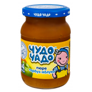 Пюре Чудо-Чадо Тыква-яблоко для детей от 4 месяцев 170г - Фото