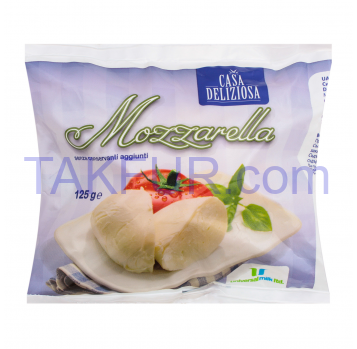 Сыр Casa Deliziosa Mozzarella в рассоле мягкий 45% 125г - Фото