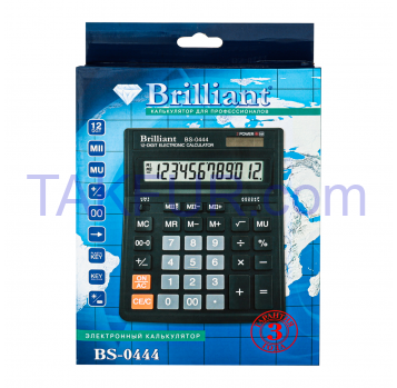 Калькулятор Brilliant №BS-0444 1шт - Фото