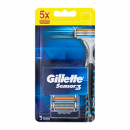 GILLETTE ЗМІН ЛЕЗА Д/ГОЛ 5ШТ SENSOR3 - Фото