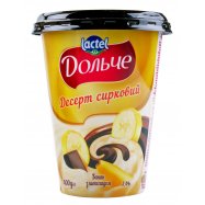 Десерт Дольче Банан с шоколадом творожный 3.4% 400г - Фото