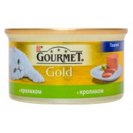 Корм для кошек Purina Gourmet Gold с кроликом паштет 85г - Фото