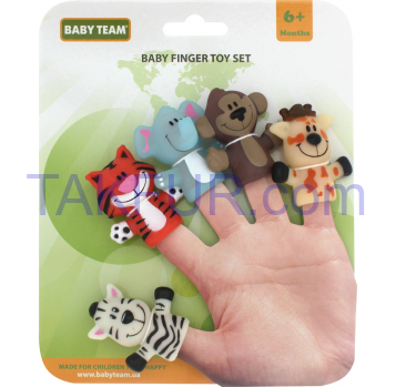 Набор игрушек на пальцы Baby Team Веселая детвора 1шт - Фото