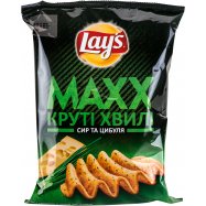 Чипсы Lay`s Maxx картофельные со вкусом сыра и лука 120г - Фото