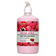 Крем-гель для душа Fresh Juice Личи и малина 750мл - Фото