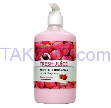 Крем-гель для душа Fresh Juice Личи и малина 750мл - Фото