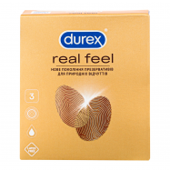 Презервативы Durex RealFeel из латекса с силикон смазкой 3шт - Фото