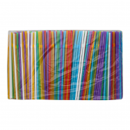 Соломка4HoReCa гофрированная ассорти 21см Ø5мм 1000шт/уп - Фото