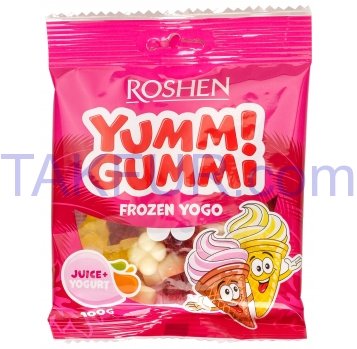 Конфеты Roshen Yummi Gummi Frozen Yogo желейные 100г - Фото